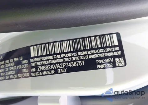 2023 Maserati Grecale Gt z USA, uszkodzony, nr VIN ZN682AVA2P7438751